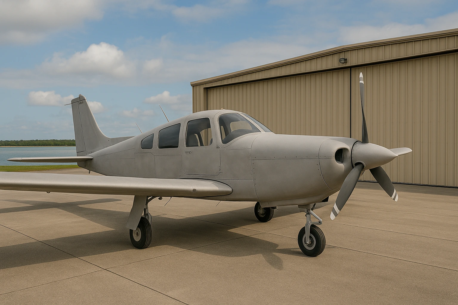 Aircraft components undergoing precision sandblasting