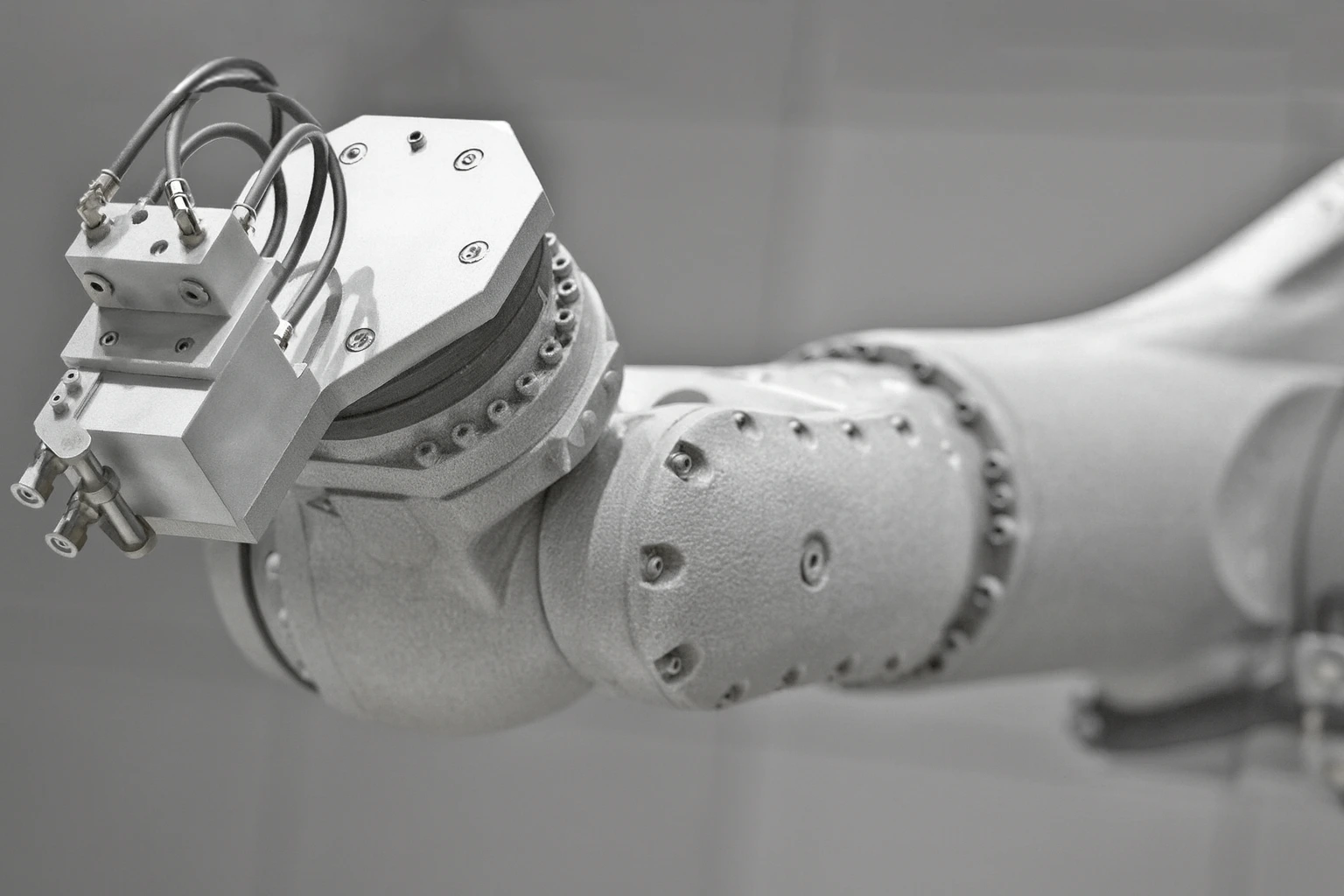 Industrial equipment sandblasted for maintenance