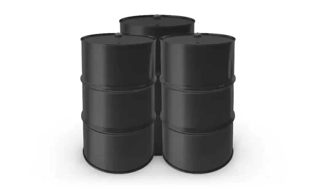 Black steel barrels prepared with sandblasting for refinishing and corrosion protection